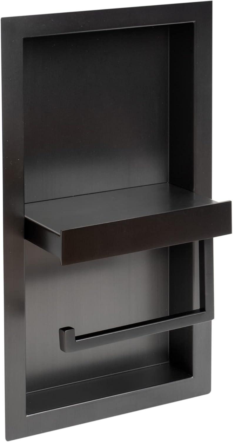 PVD Stainless Steel Recessed Toilet Paper Holder / Bathroom Niche