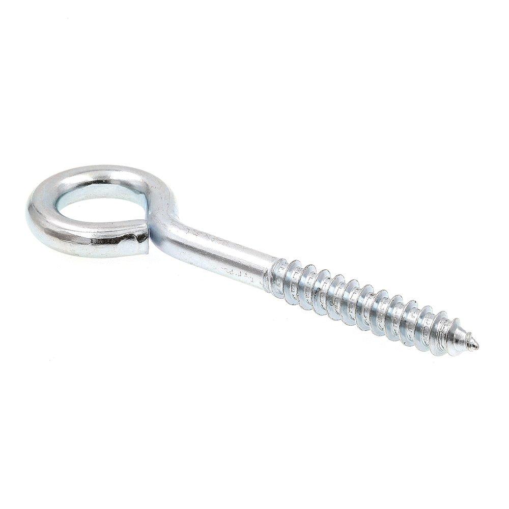 Prime-Line 9067941 Screw Eye, Lag Thread, 3/8 in X 4-1/2 in, Zinc Plated Steel, Pack of 10