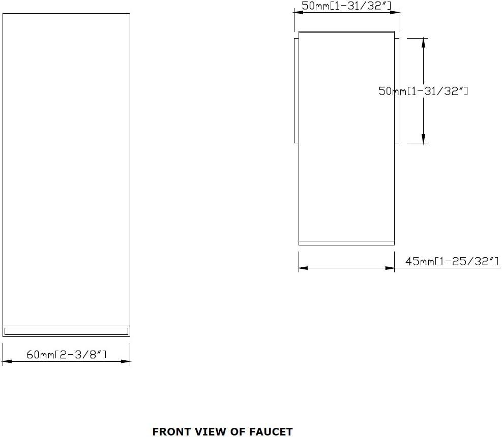Wall Mount Bathroom Vanity Faucet, Waterfall Bathroom Faucet, Lavatory Faucet