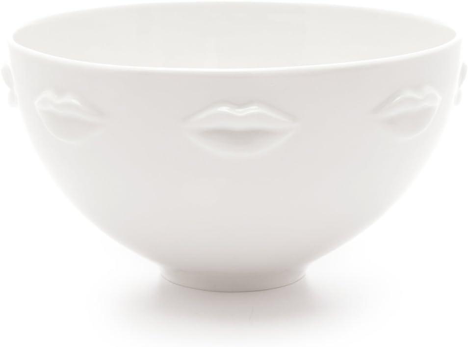 Gala Muse Inspired 9" White Glossy Porcelain Serving Bowl