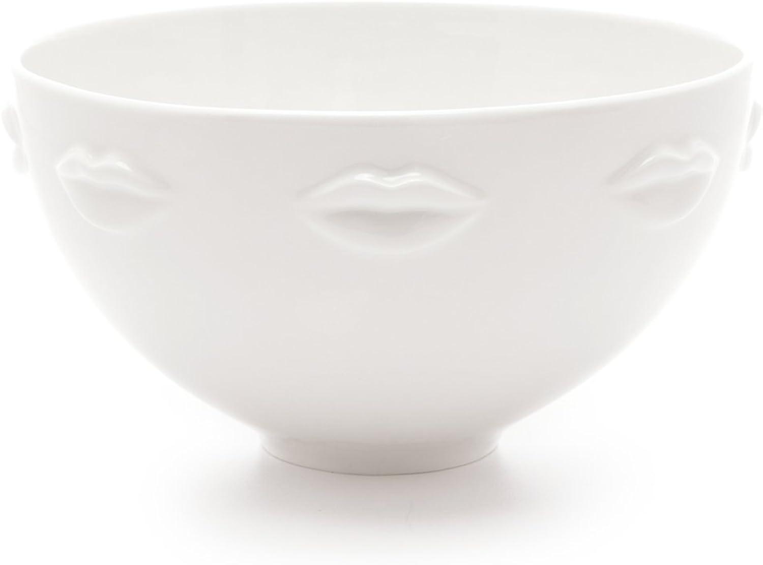 Gala Muse Inspired 9" White Glossy Porcelain Serving Bowl
