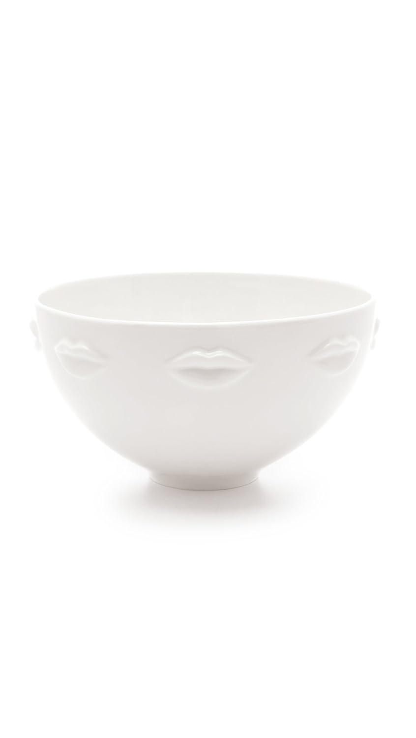 Gala Muse Inspired 9" White Glossy Porcelain Serving Bowl