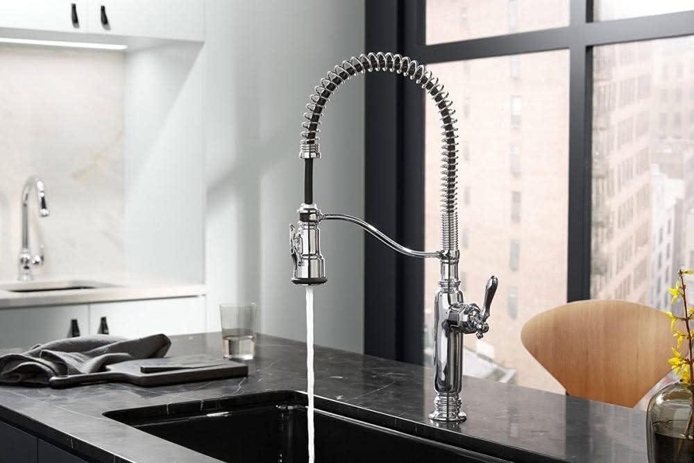 Graze Pull-Down Kitchen Sink Faucet with Three-Function Sprayhead