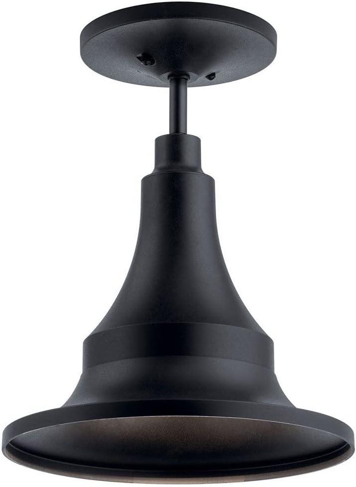 Hampshire 13.25 inch 1 Light Medium Outdoor Pendant/Semi Flush in Textured Black