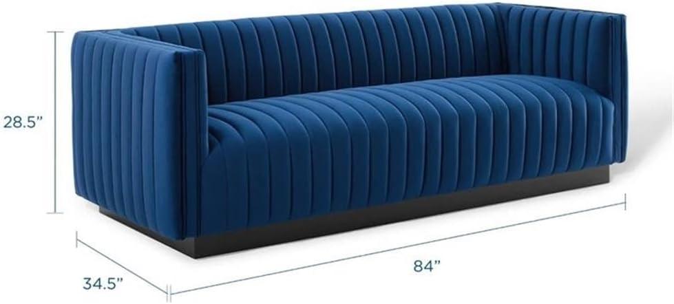 Modway Conjure Channel Tufted Velvet Sofa