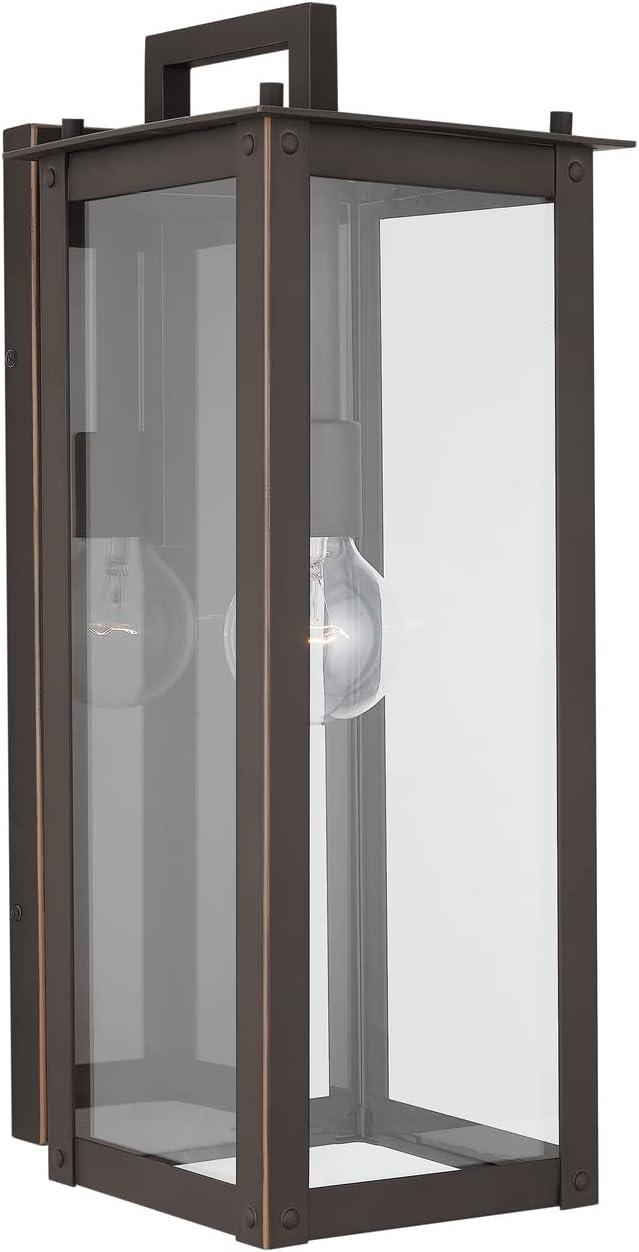 Capital Lighting 934612OZ Hunt 1 Light Outdoor Wall Light, Oiled Bronze