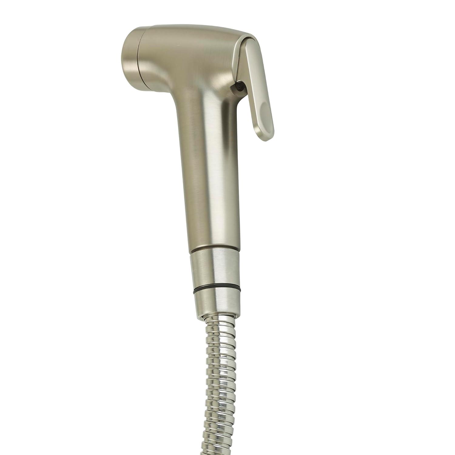 Brondell Rinslet Hand-Held Bidet in Brushed Nickel Finish, Silver