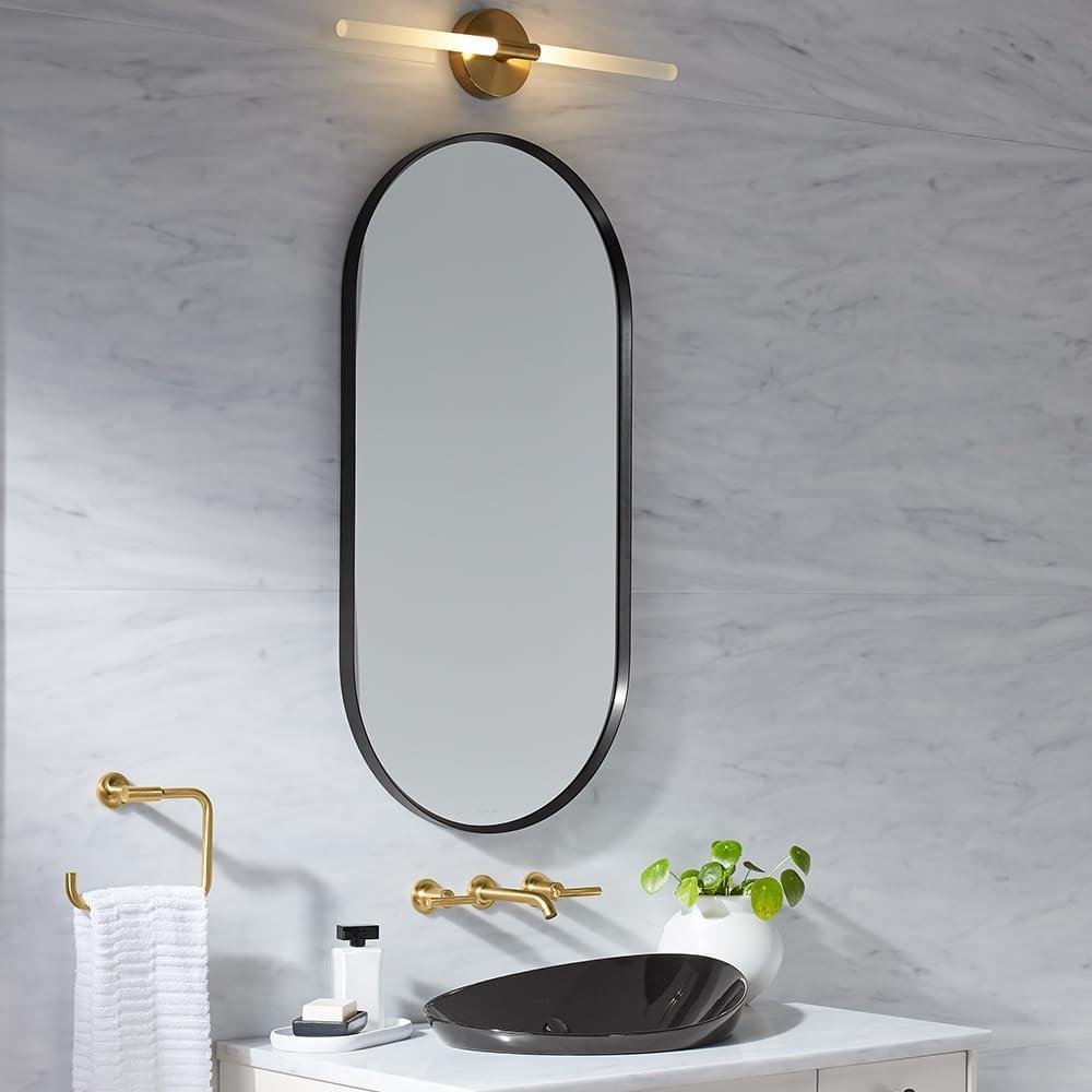 Essential Capsule Wall Mirror, Bathroom/Vanity Mirror with Frame