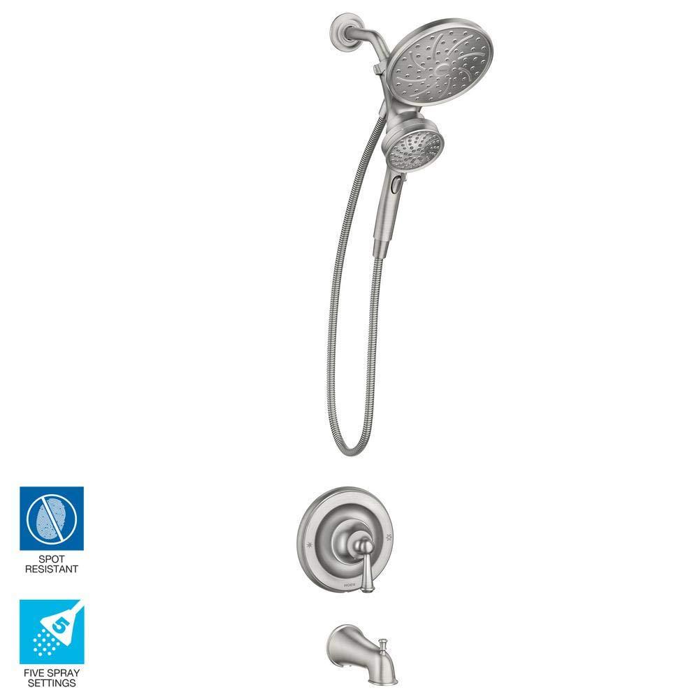 Moen 82611 Brecklyn Posi-Temp Tub / Shower System - Nickel