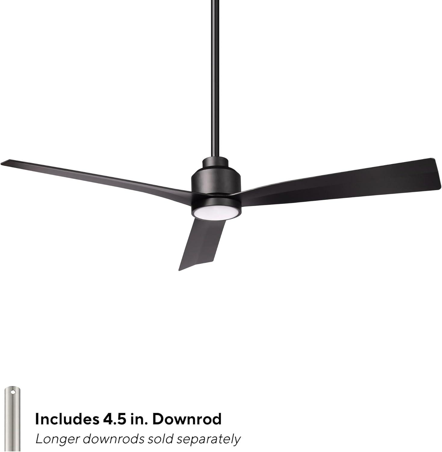 52" Smart Home Compatible 3 Blade Smart Ceiling Fan with Remote