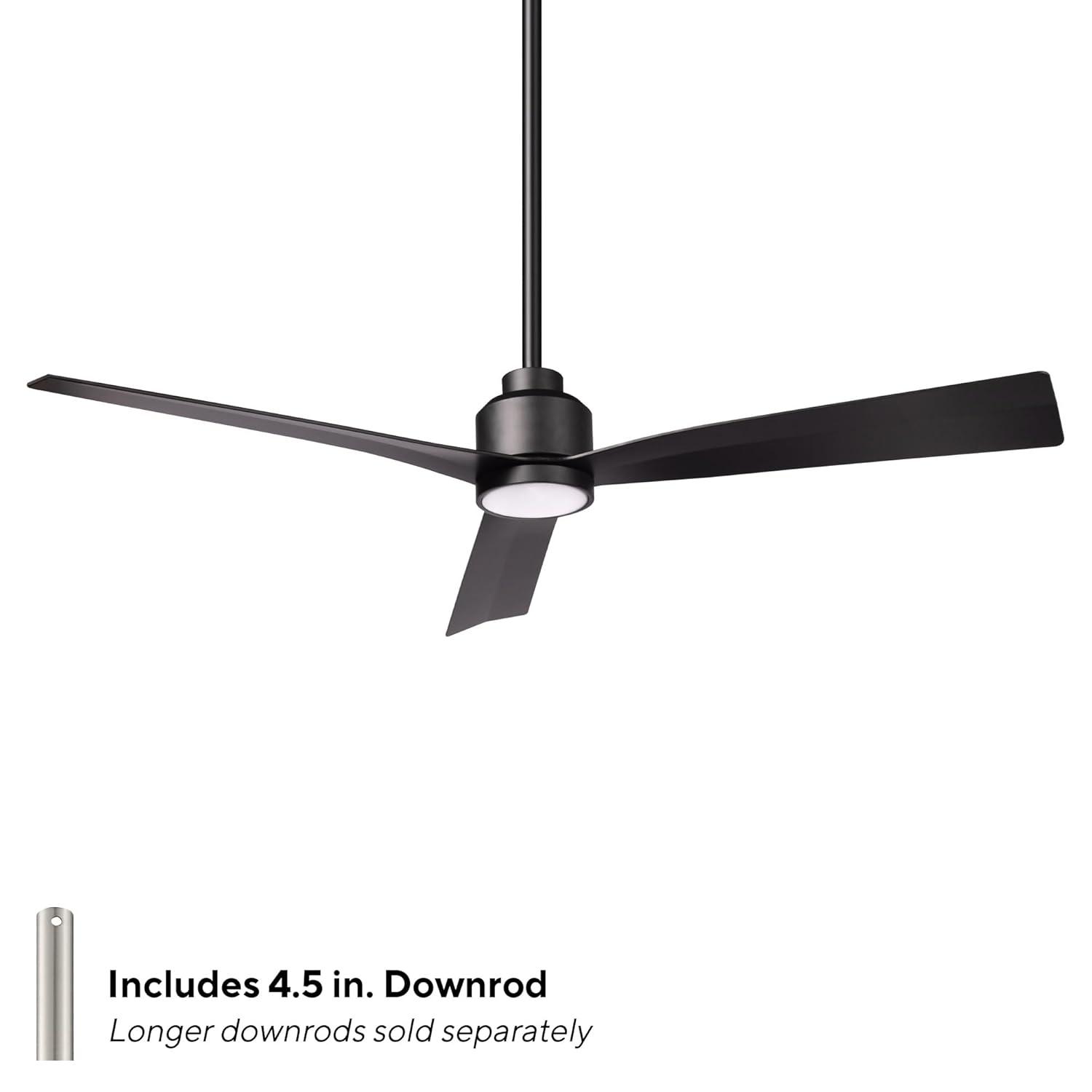 52" Smart Home Compatible 3 Blade Smart Ceiling Fan with Remote