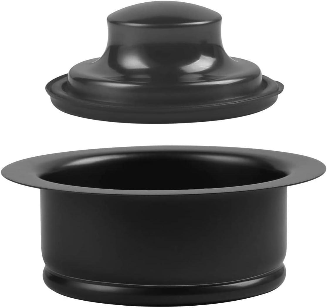 Black Stainless Steel Garbage Disposal Sink Flange and Stopper