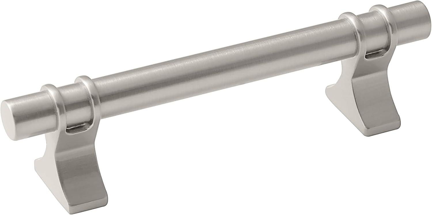 Amerock Davenport 3-3/4 inch (96mm) Center-to-Center Satin Nickel Cabinet Pull