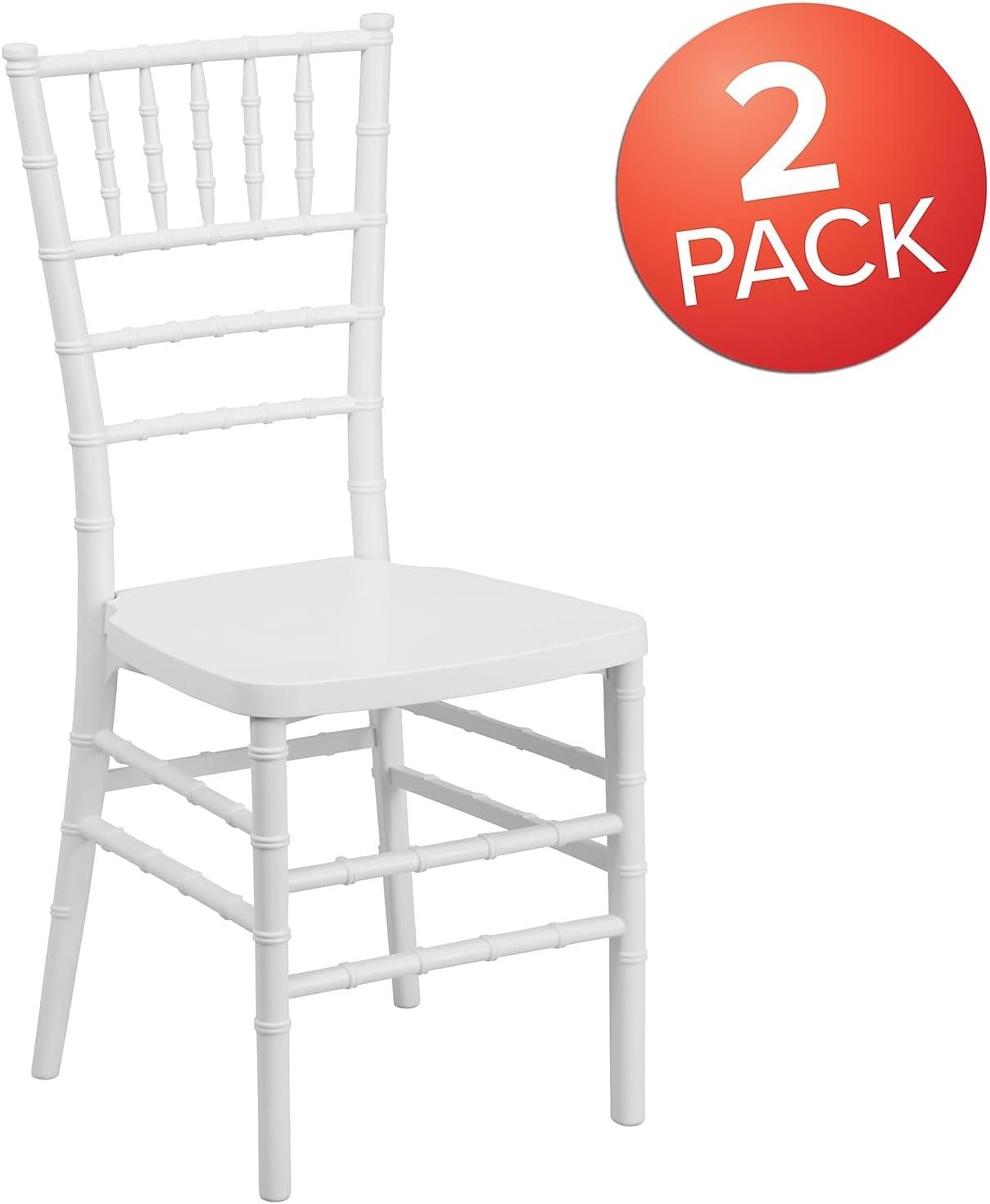 Flash Furniture Emma Premium Series Resin Stacking Chiavari Chair (Set of 2)