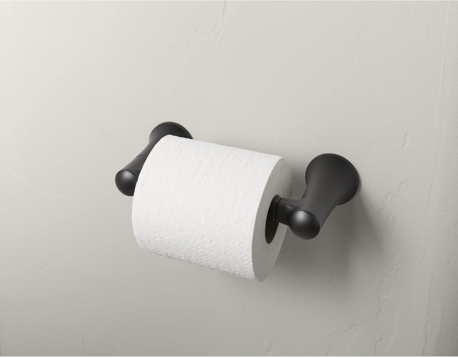 Brushed Nickel Wall Mounted Pivoting Toilet Paper Holder