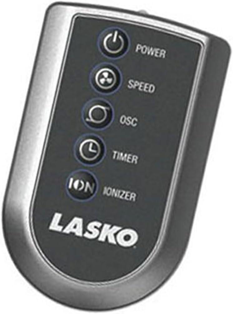 Lasko XtraAir 48 Inch 4 Speed Quiet Widespread Oscillating Standing Tower Home Fan Air Ionizer with Remote Control and 8 Hour Timer, Silver