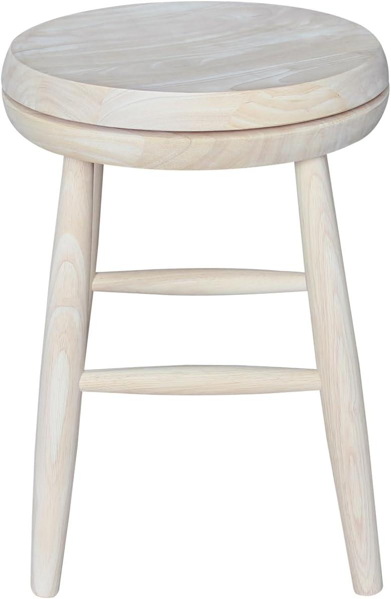 Jonathan Swivel Scooped Seat 18" Stool - Unfinished - International Concepts