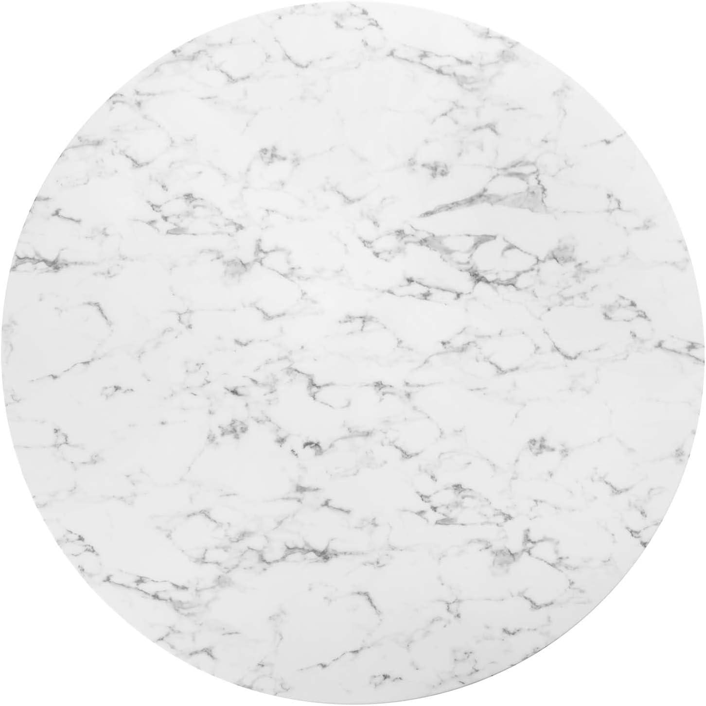 Lippa Oval Artificial Marble Dining Table by Modway