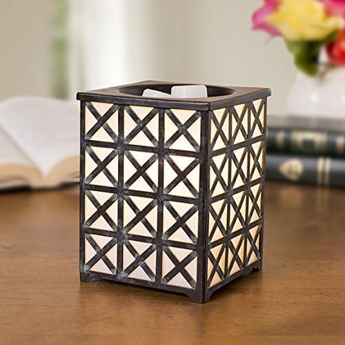 Scentsationals Wax Melt Warmer, Wax Warmer for Scented Wax Melts - Thousand Kisses Brown - Candle Wax Melter for Fragrance Cubes and Tarts