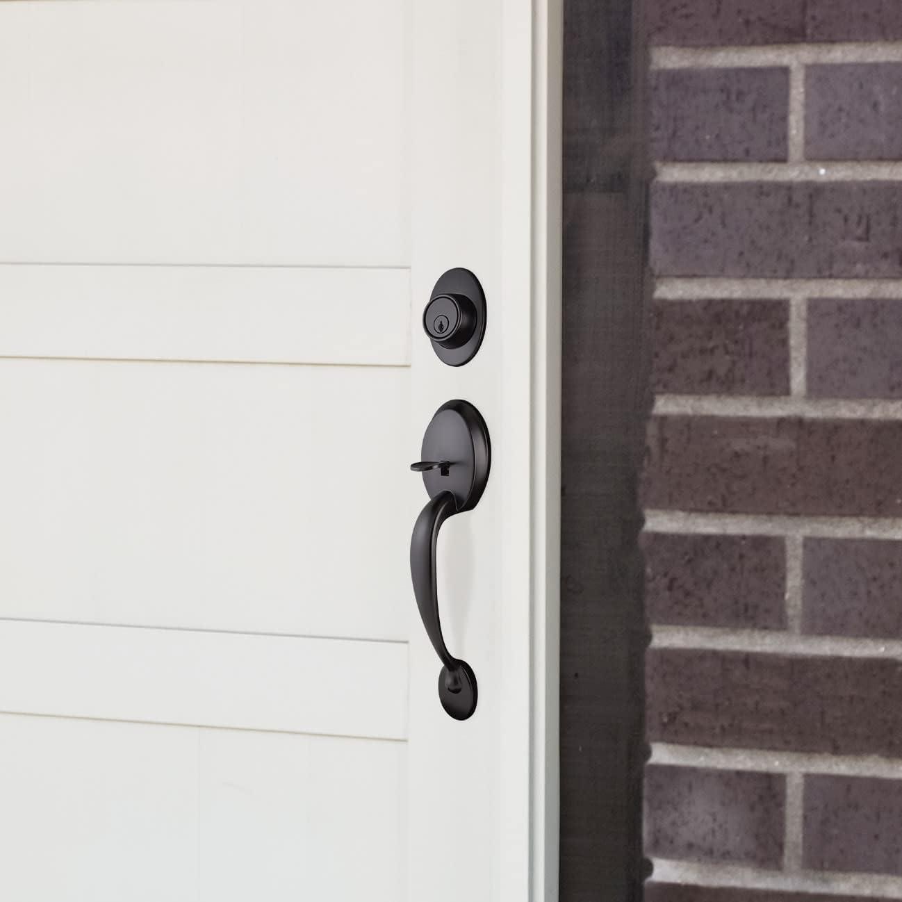 Springdale Handleset with Single Cylinder Deadbolt and Door Knob