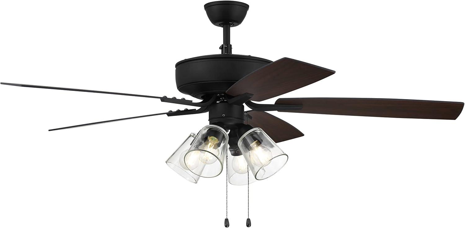 Pro Plus 104 Clear 4 Light Kit 52'' Ceiling Fan with Light Kit