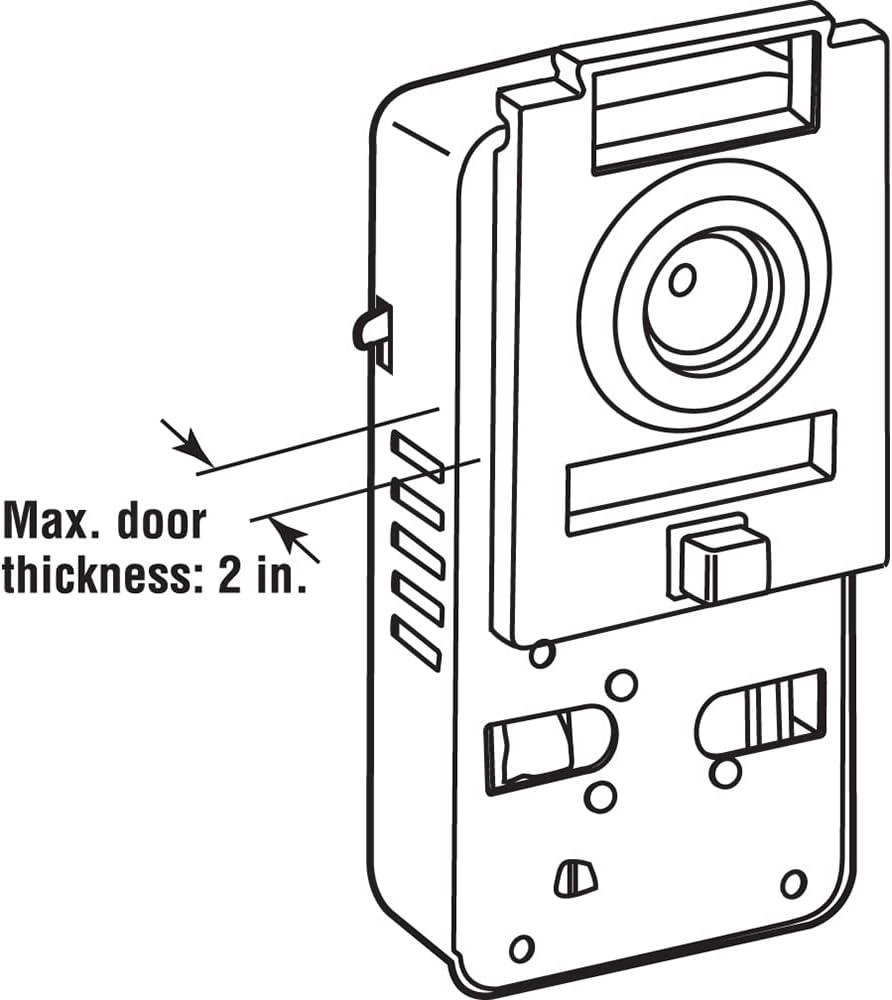 Prime-Line 200 Degree Door Viewer and Chime (Single Pack)