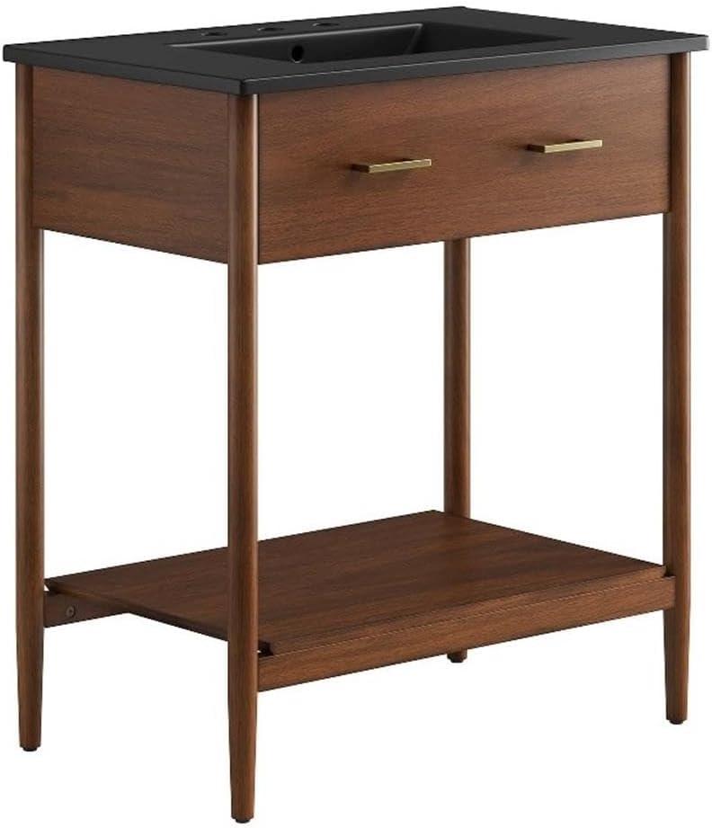 Modway Modway Zaire 30'' Single Bathroom Vanity with Ceramic Top
