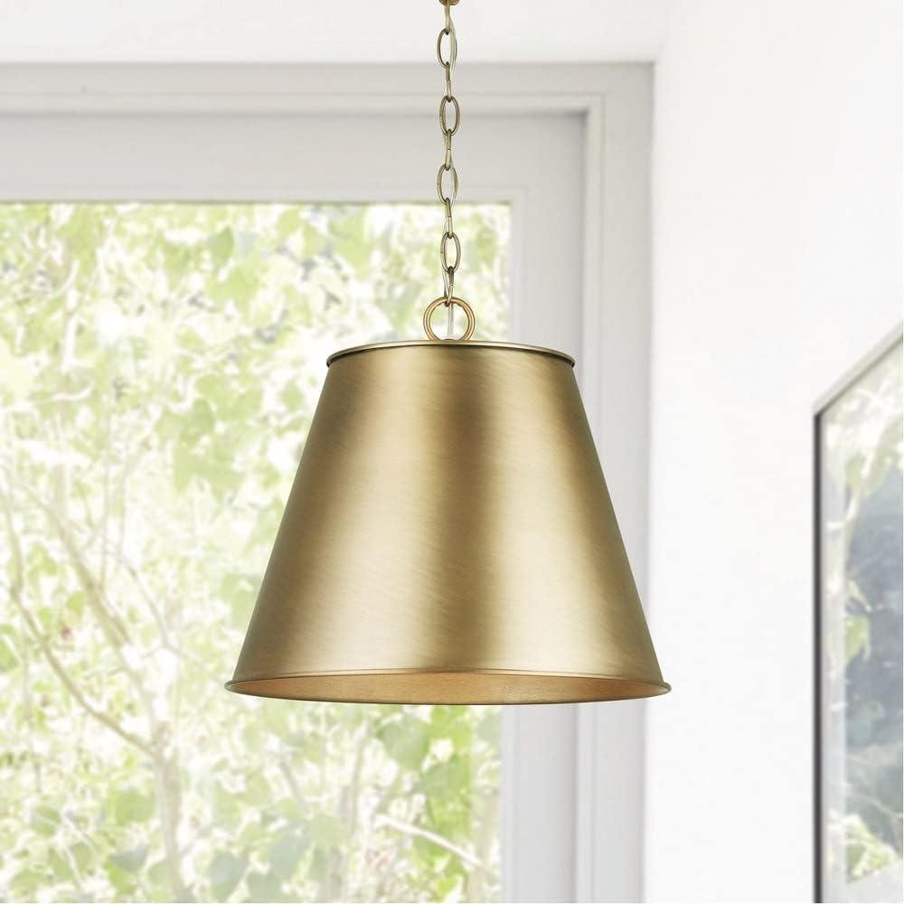 Independent 1 - Light Aged Brass Single Pendant