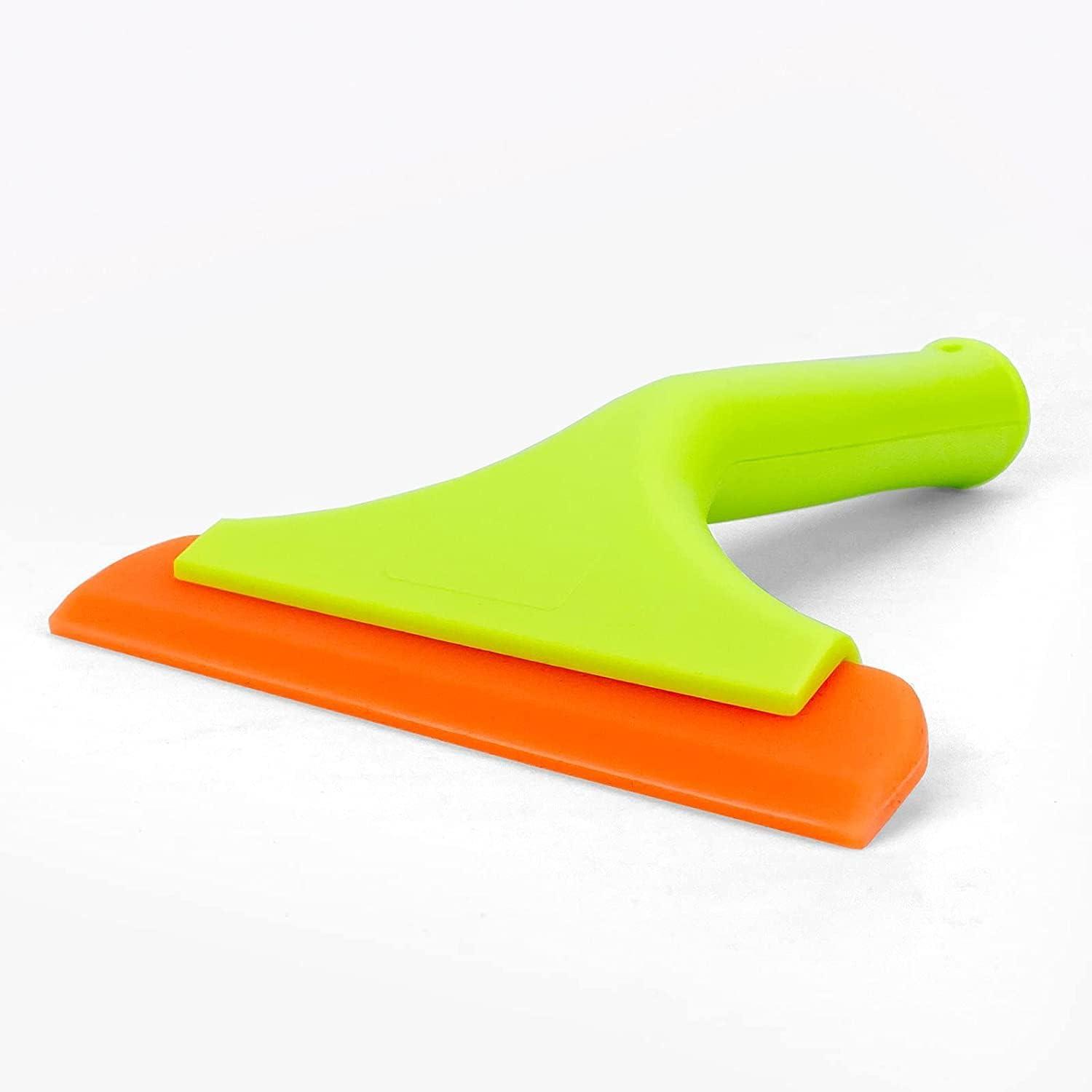 KeesonKimi Silicone Blade Small Squeegee, Shower Glass Squeegee, Window Tint Squeegee, for Window, Bathroom Mirrors, Shower Door and Car Windshield