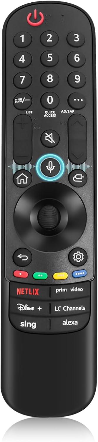 Black Voice Remote Control for LG Smart TV with Pointer and Voice Function