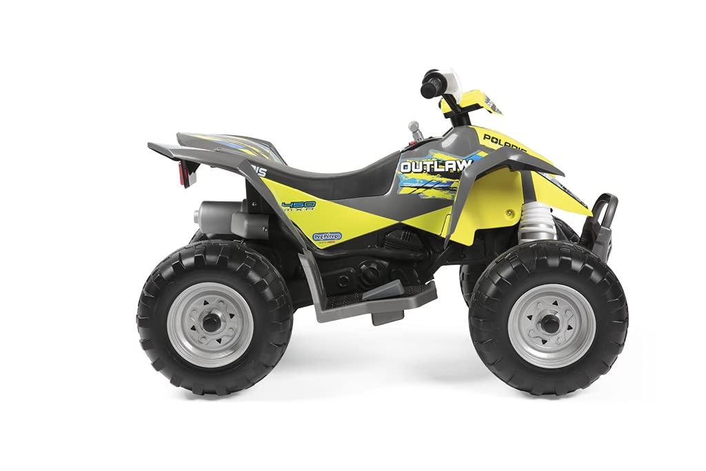 Peg Perego Polaris Outlaw Citrus 12 Volt Ride on ATV