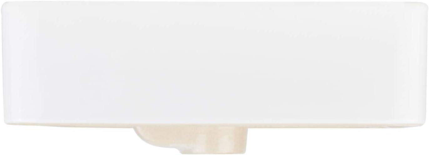 Signature Hardware 447958 Hibiscus Rectangular Fireclay Vessel Sink Single Hole