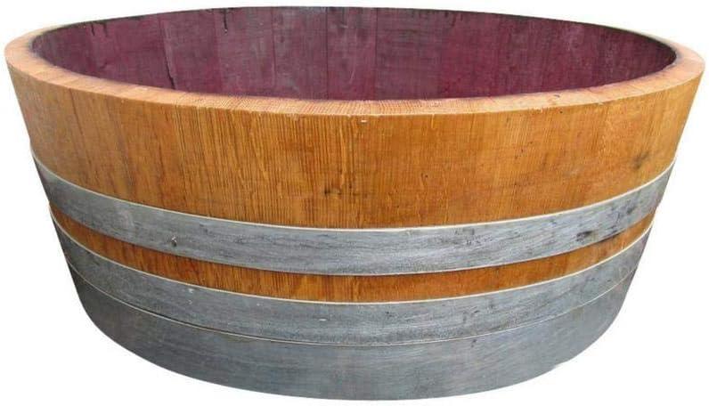 Wood Barrel Planter