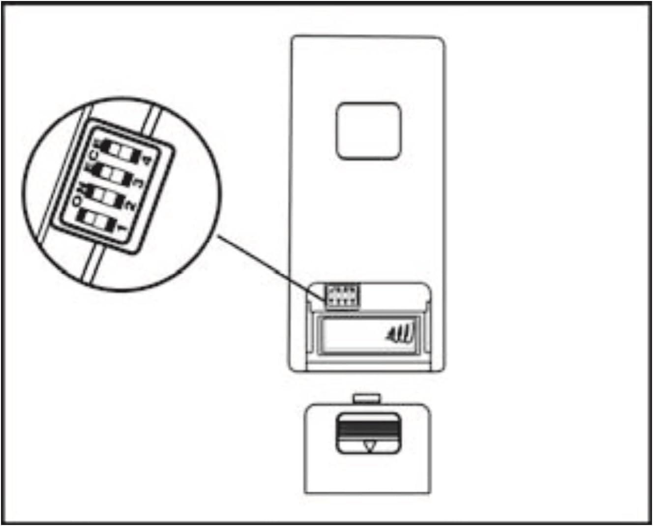 Transitional White Ceiling Fan Remote Control System