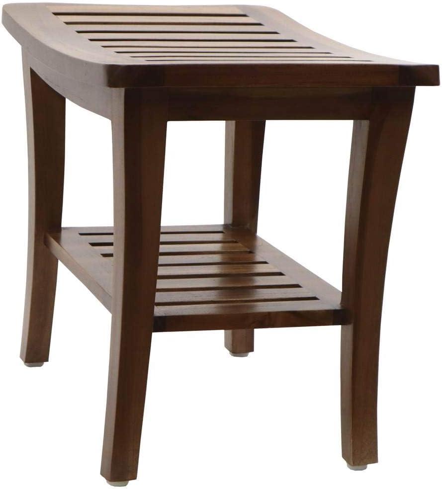 Redmon Teak Collection Bench, 20 x 13.5 x 17.5 Height (5323)
