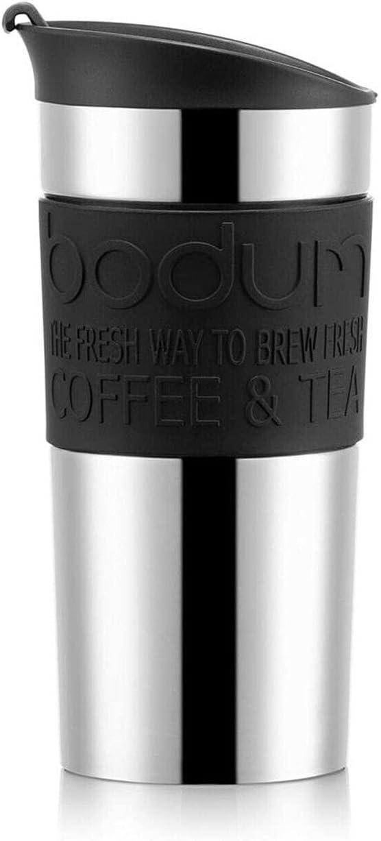 Bodum 11068-01 Vacuum Travel Mug, 0.35 L - Small, Black 1 Count (Pack of 1)