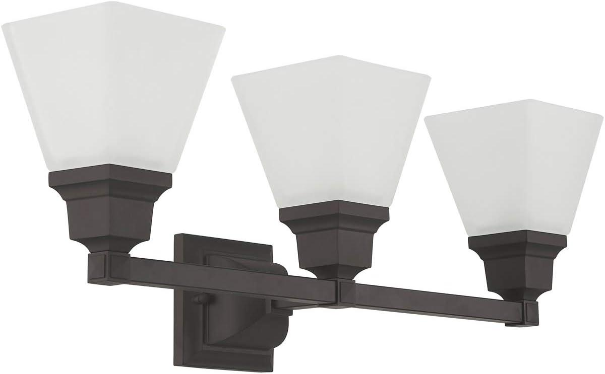 Livex Lighting Mission 3 - Light Vanity in  Bronze