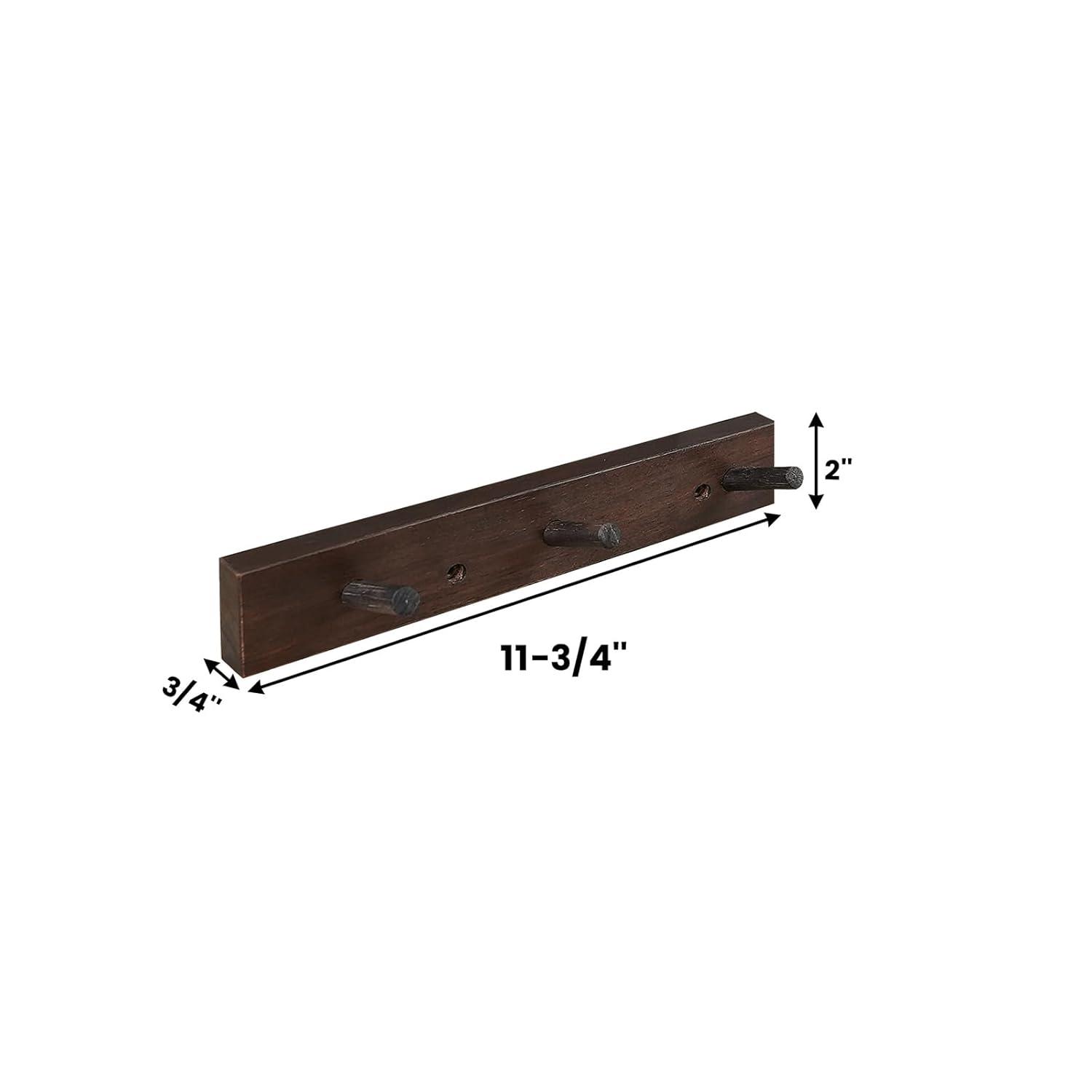 CONSDAN Solid Wood Wall Wall Mounted Coat Rack