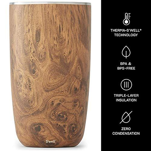 Teakwood Triple-Layered 750ml Stainless Steel Wine Chiller