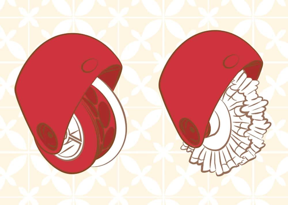 Talisman Designs Pastry Wheels Pie Crust Decorator & Cutter Set, Red