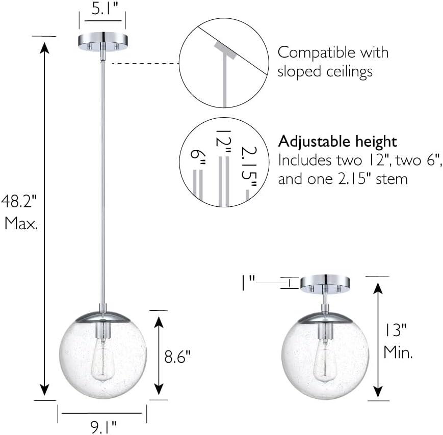 Design House  Gracelyn Pendant Light in Polished Chrome