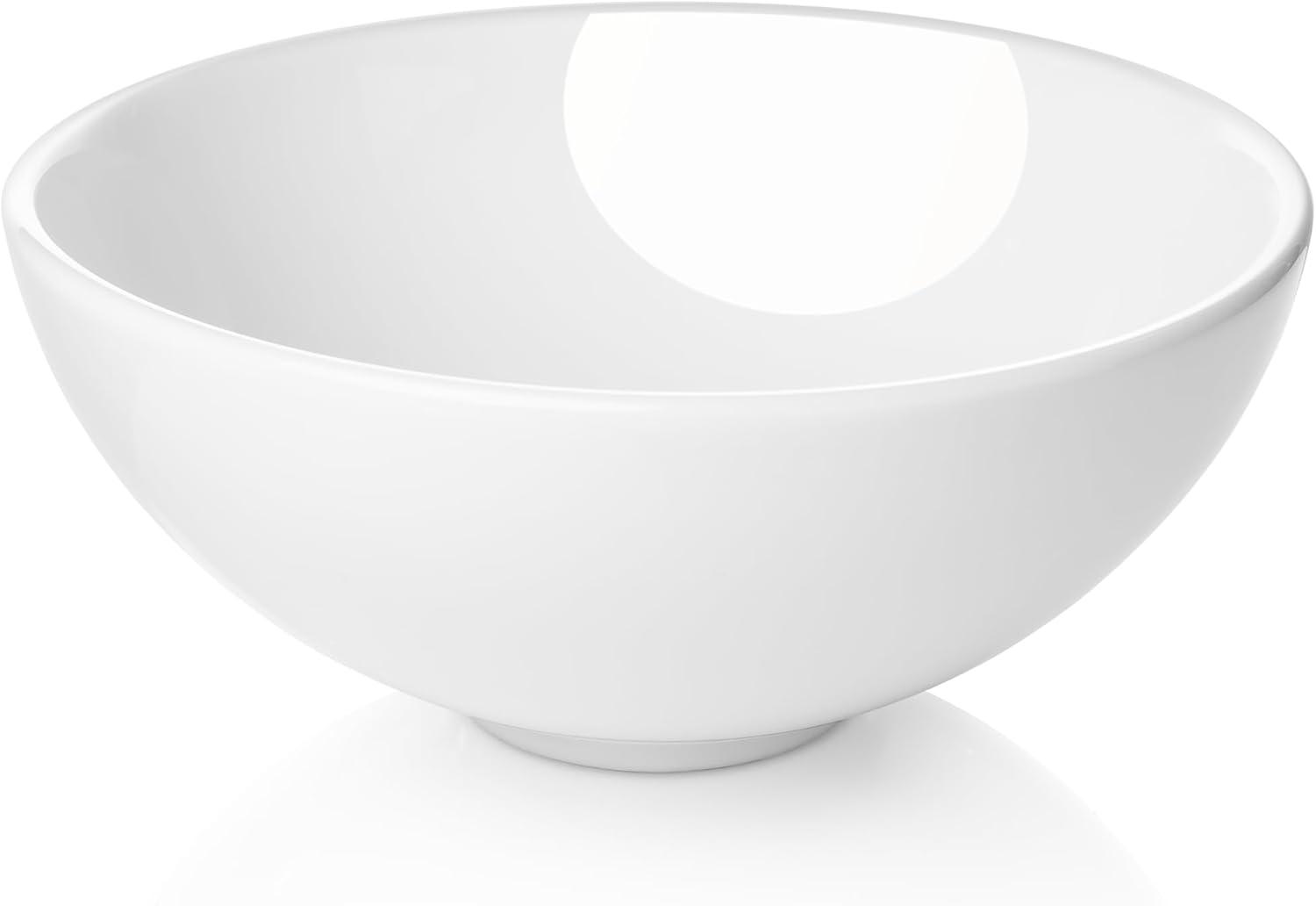 Miligore 11'' White Ceramic Circular Bathroom Sink
