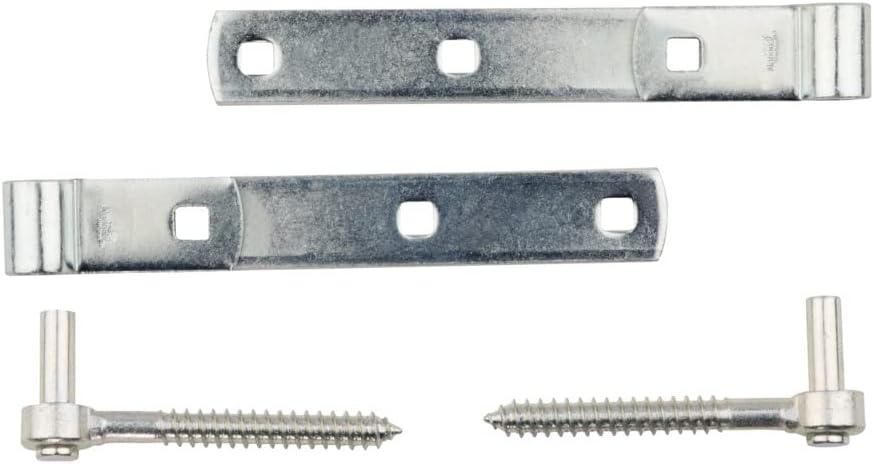 National Hardware - 290BC 8" Screw Hooks / Strap Hinge - Zinc Plated