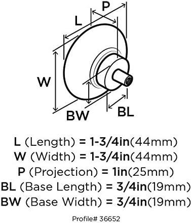 Amerock Glacio Round Cabinet or Furniture Knob