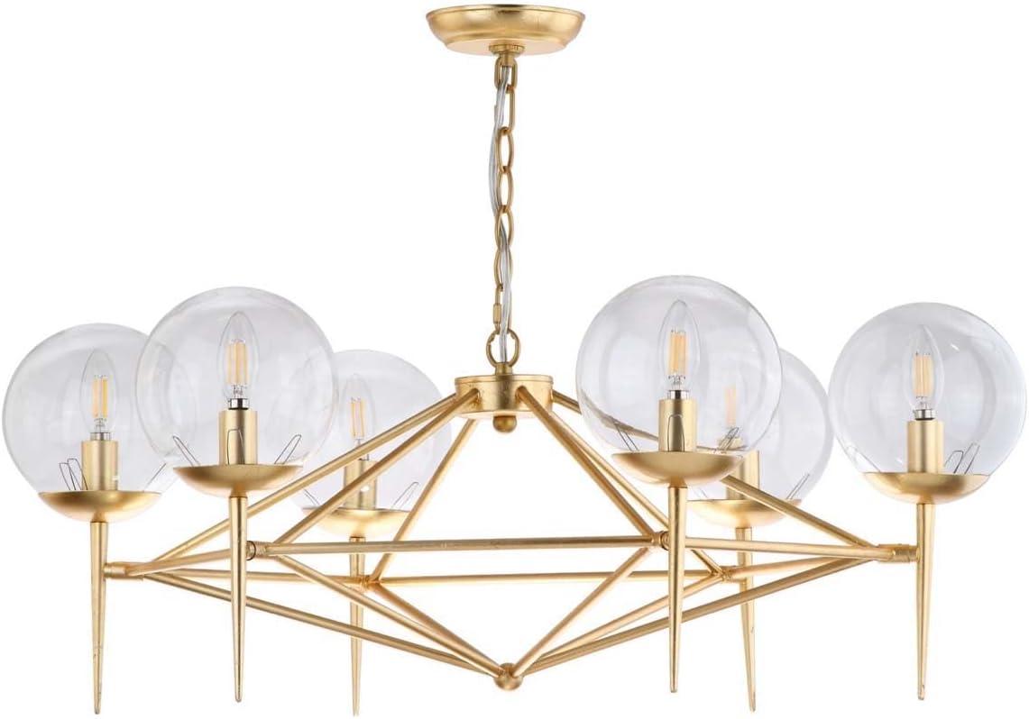 Greyor 6 Light 34" Chandelier - CHA4001 - Gold - Safavieh