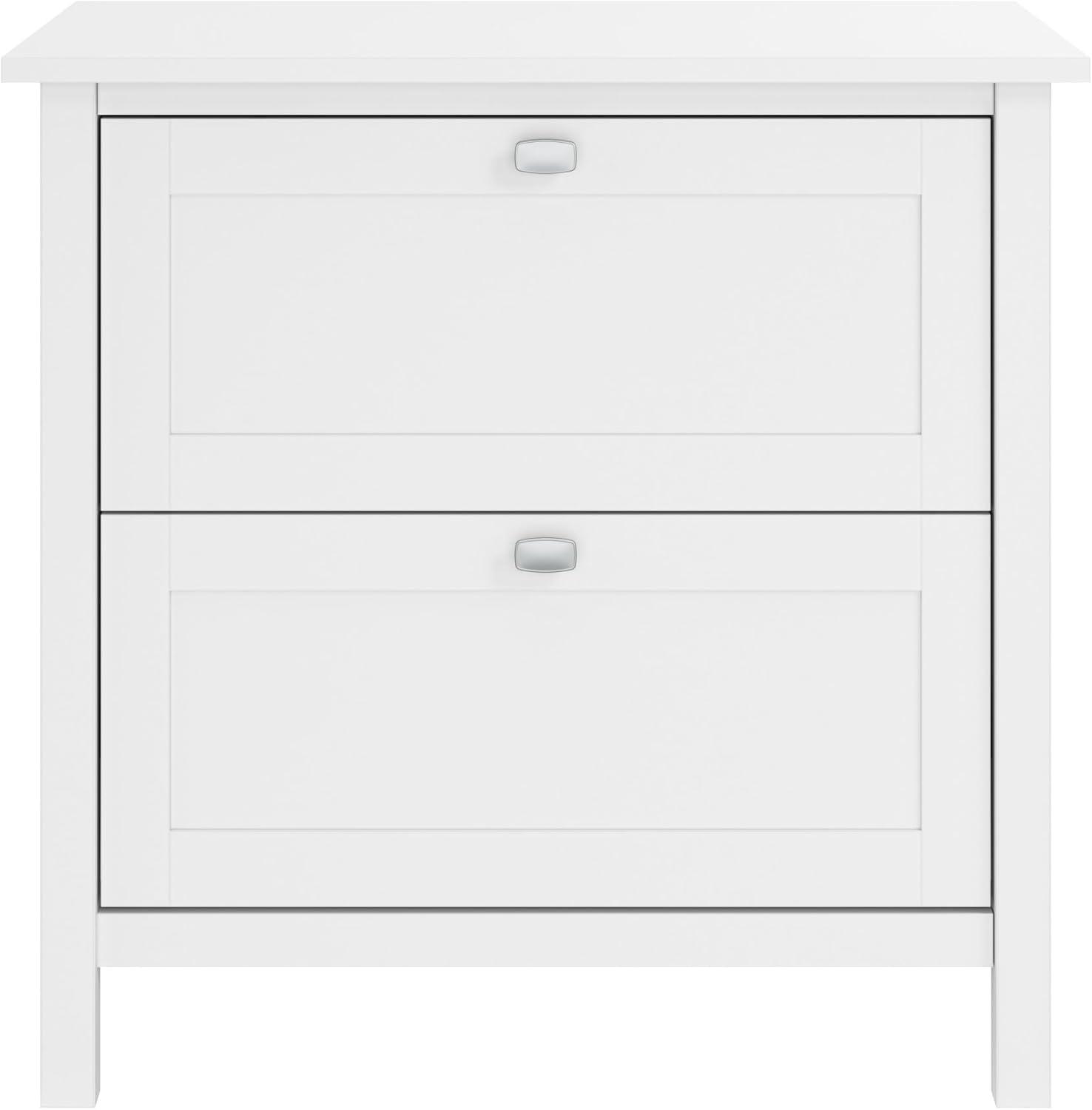 Bush Furniture Broadview 2 Drawer File Cabinet in Pure White