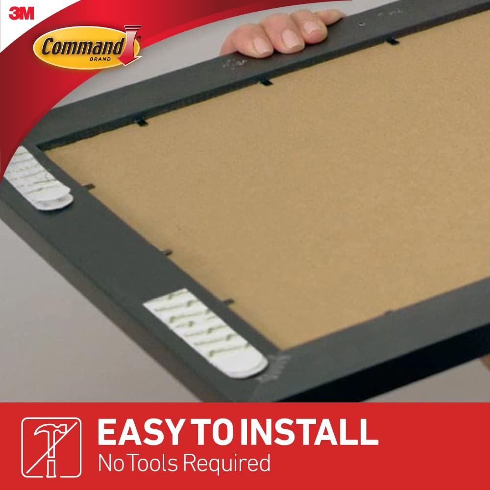 Command Medium Picture Hanging Strips White: Adhesive Wall Mounting for Art & Stationery