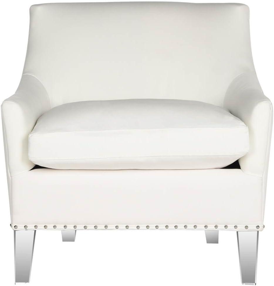 Burbank Acrylic Club Chair - MCR4214 - White/Clear - Safavieh