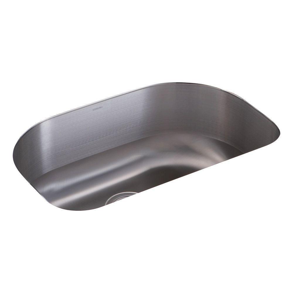 Cinch 26.4'' L Undermount Single Bowl Stainless Steel Kitchen Sink