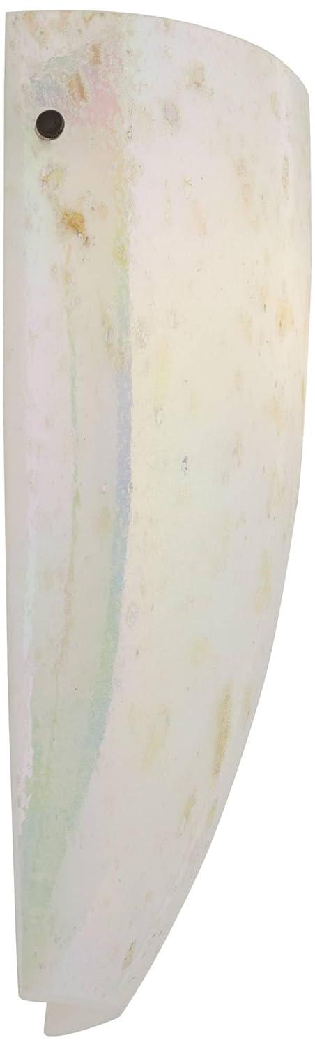 Possini Euro Design Emelle Modern Wall Light Sconces Set of 2 Caramel Amber Art Glass Hardwire 7" Fixture for Bedroom Bathroom Vanity Living Room Home